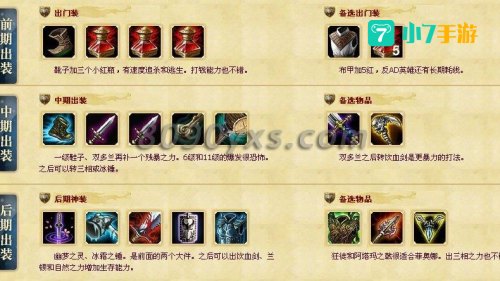 无双剑姬出装
